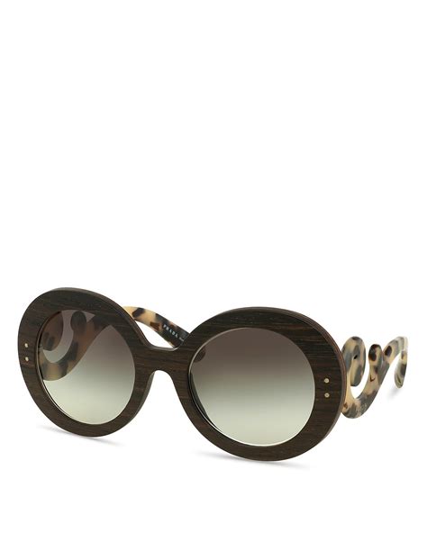 prada baroque sunglasses wood